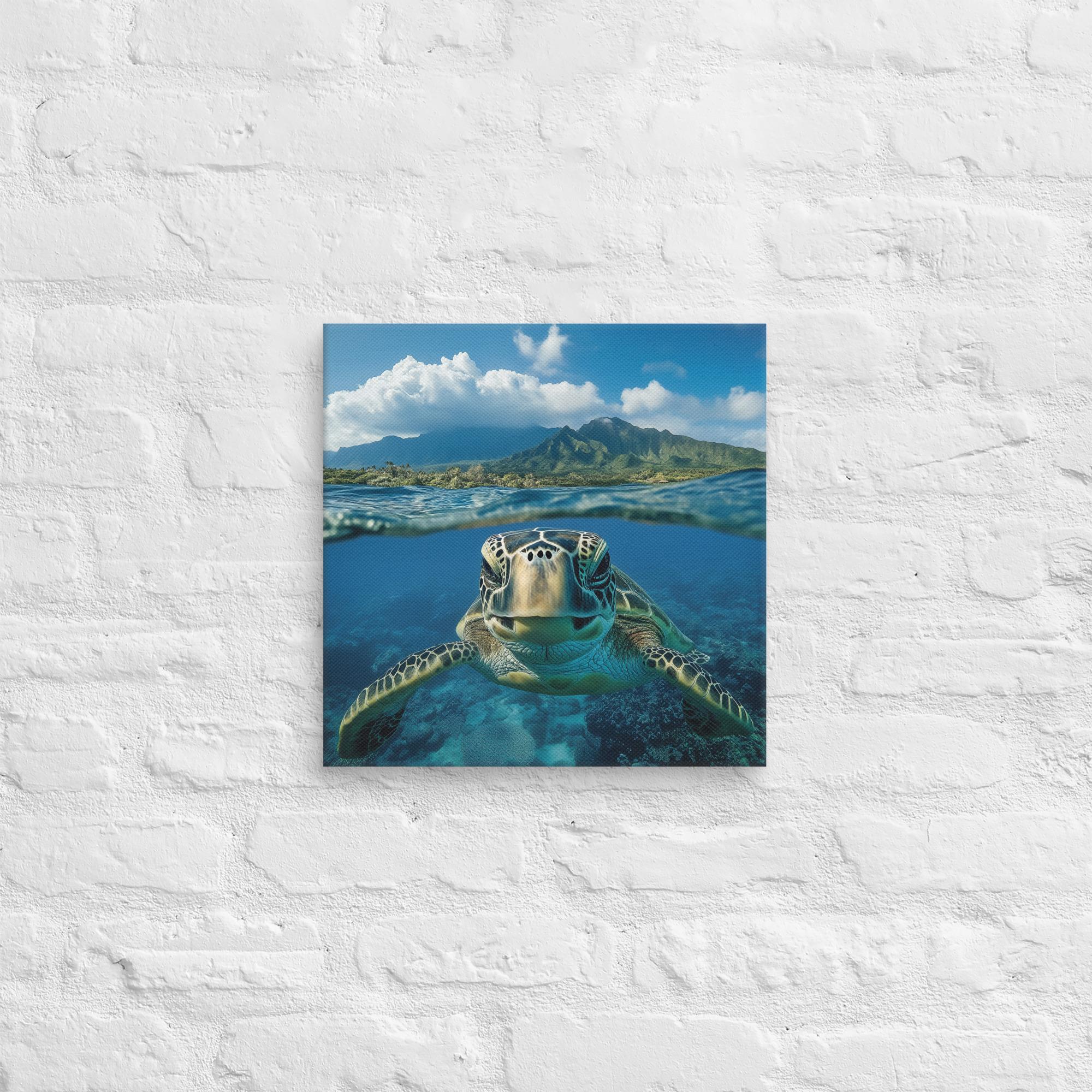 Aloha Serenity Sea Turtle Canvas 9