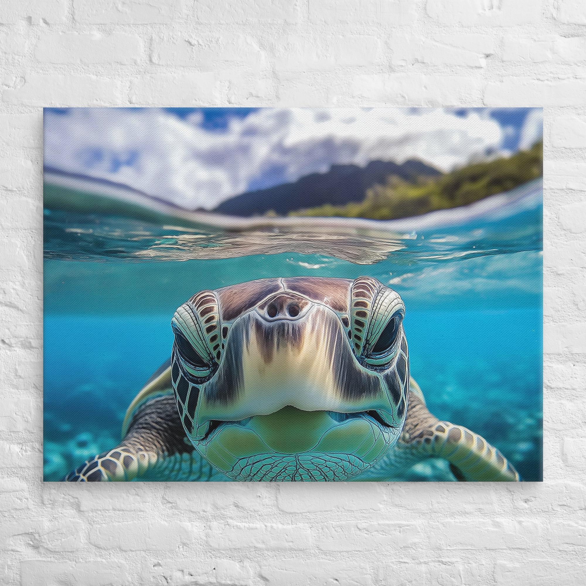 Island Encounter Sea Turtle Canvas 30