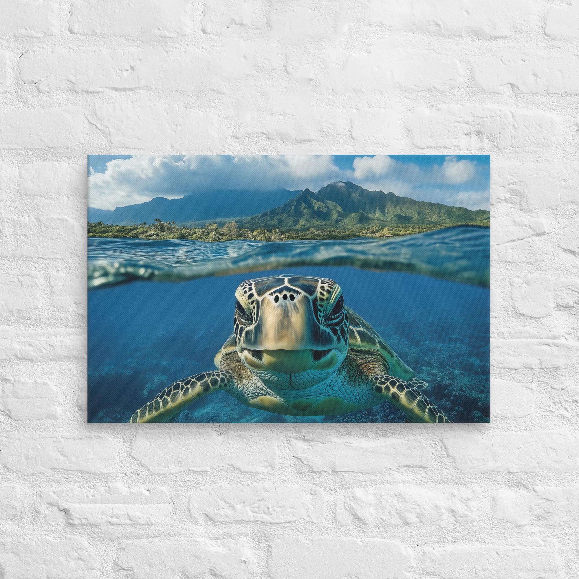 Aloha Serenity Sea Turtle Canvas 10