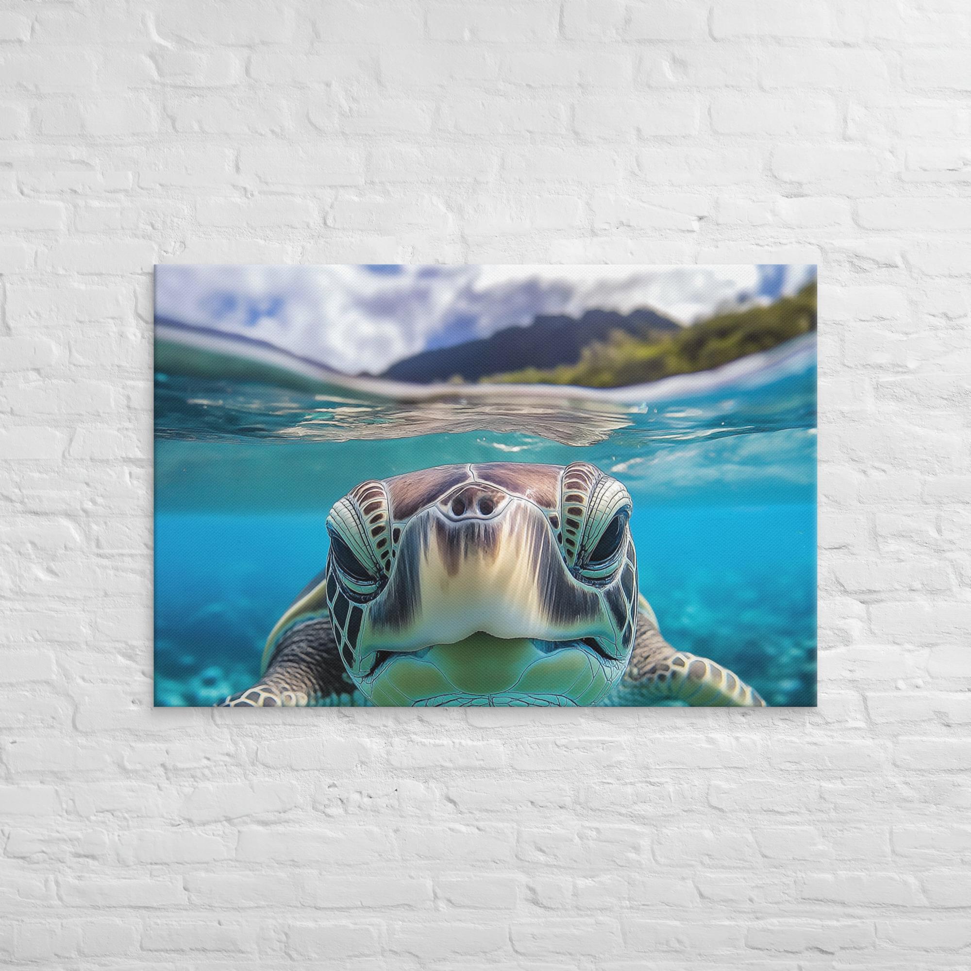 Island Encounter Sea Turtle Canvas 33