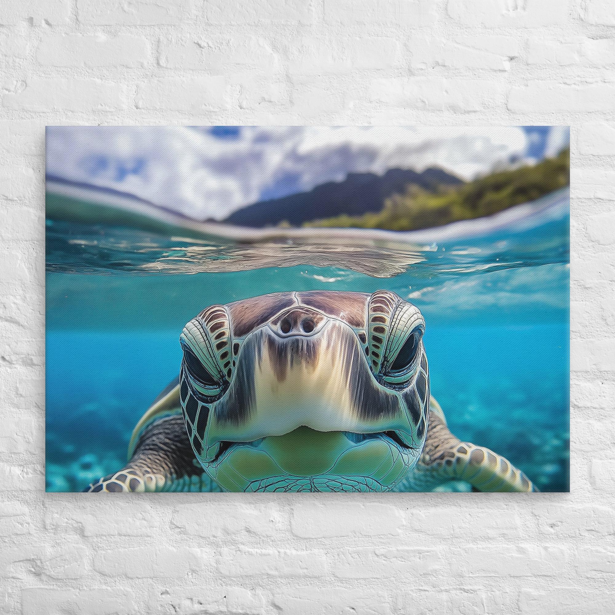 Island Encounter Sea Turtle Canvas 28