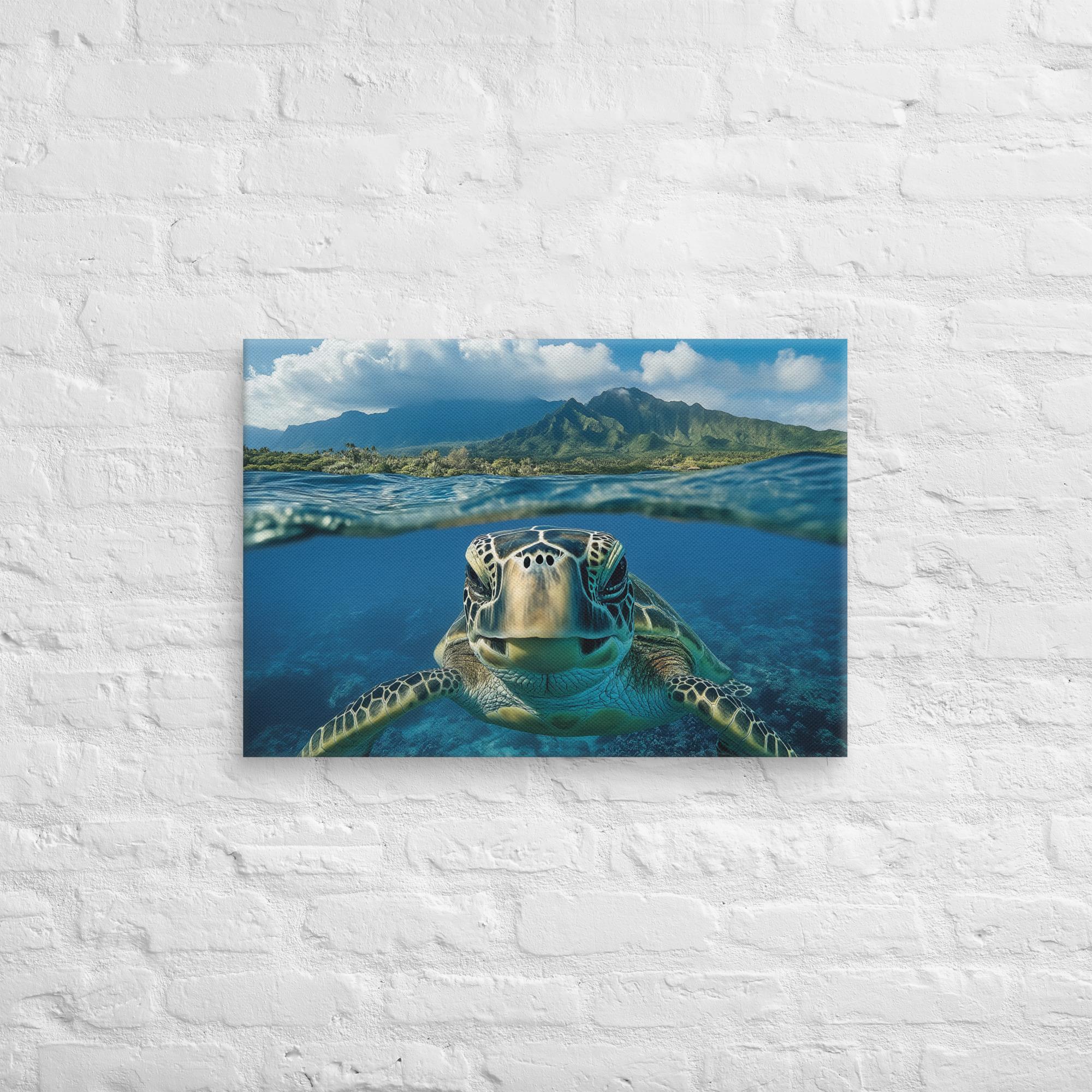 Aloha Serenity Sea Turtle Canvas 14