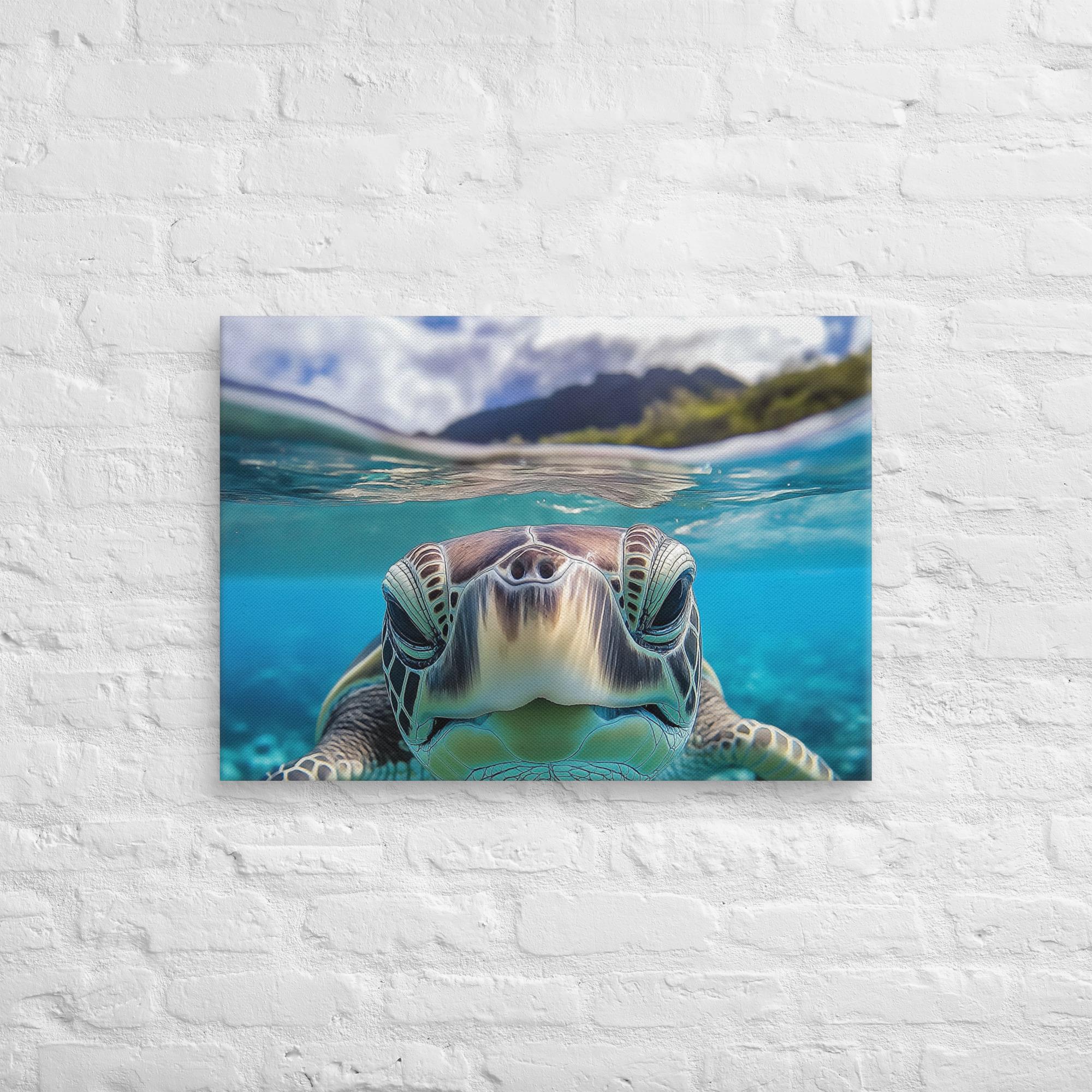 Island Encounter Sea Turtle Canvas 17