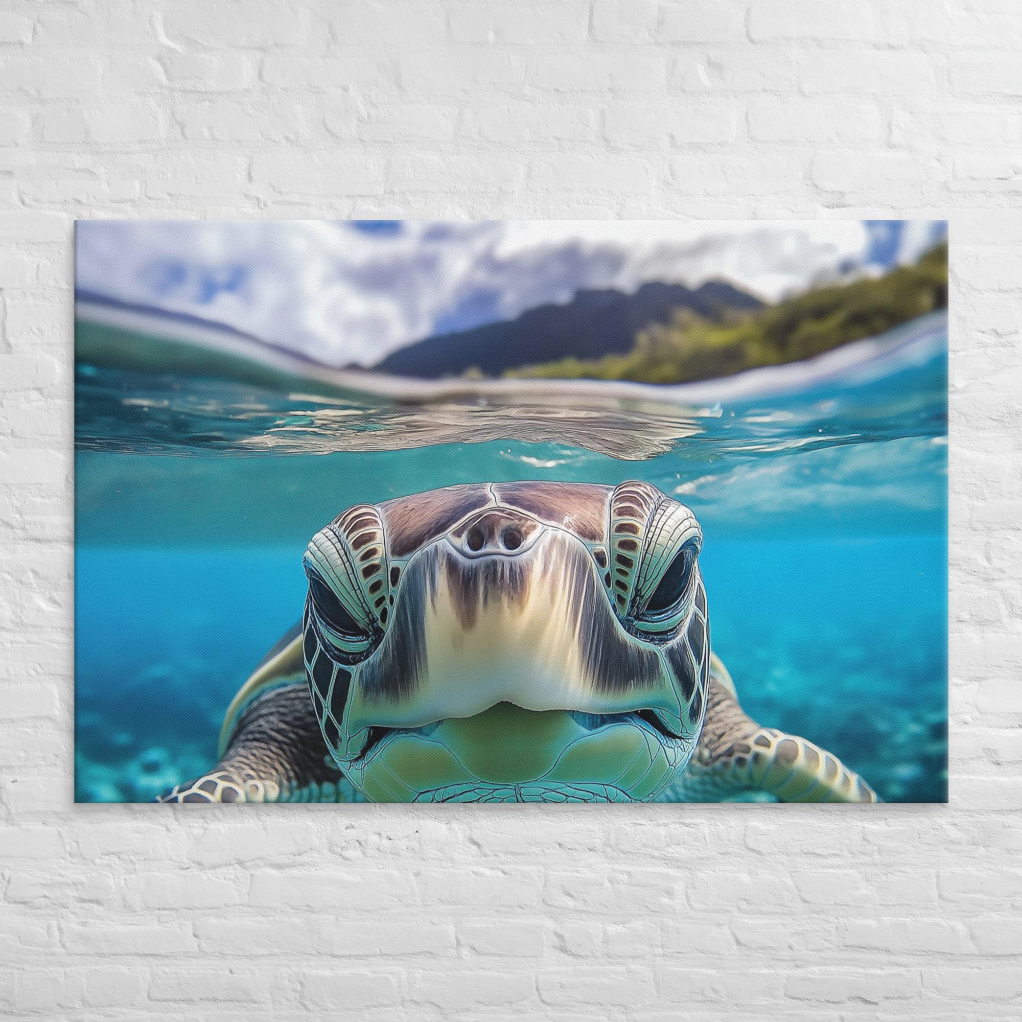 Island Encounter Sea Turtle Canvas 2