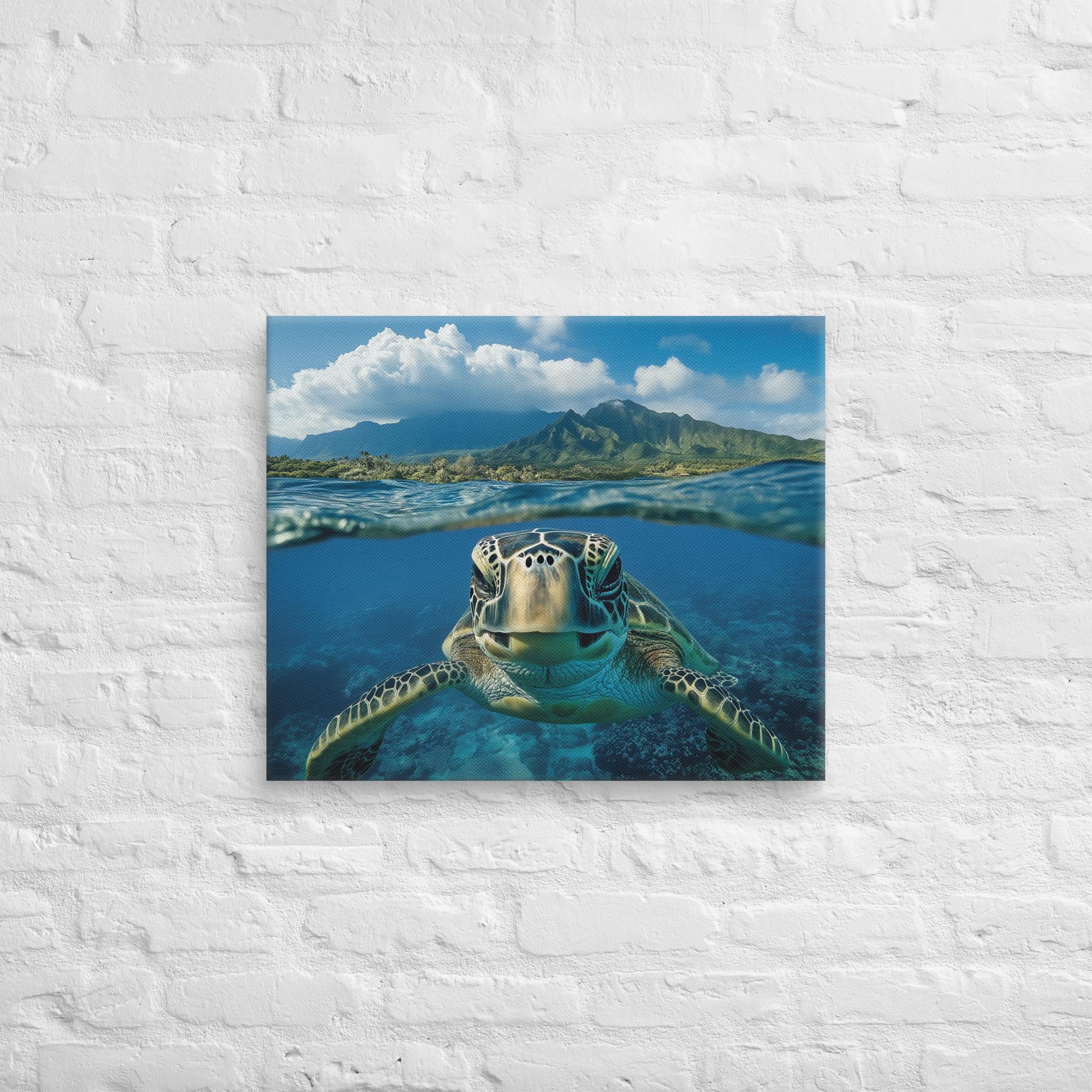 Aloha Serenity Sea Turtle Canvas 16