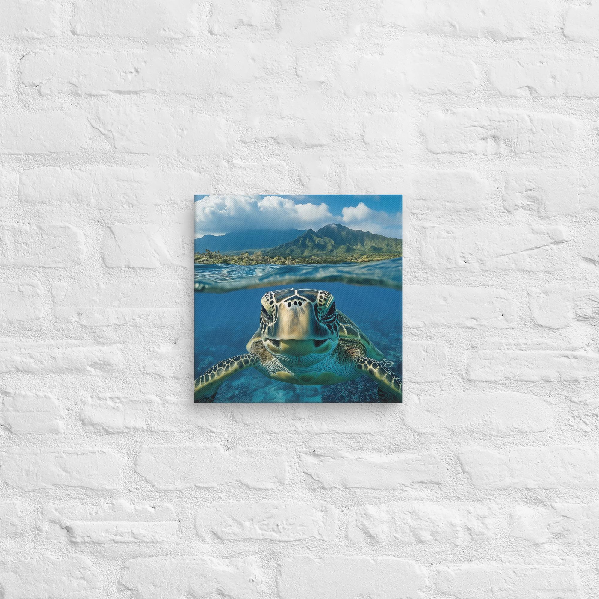 Aloha Serenity Sea Turtle Canvas 41