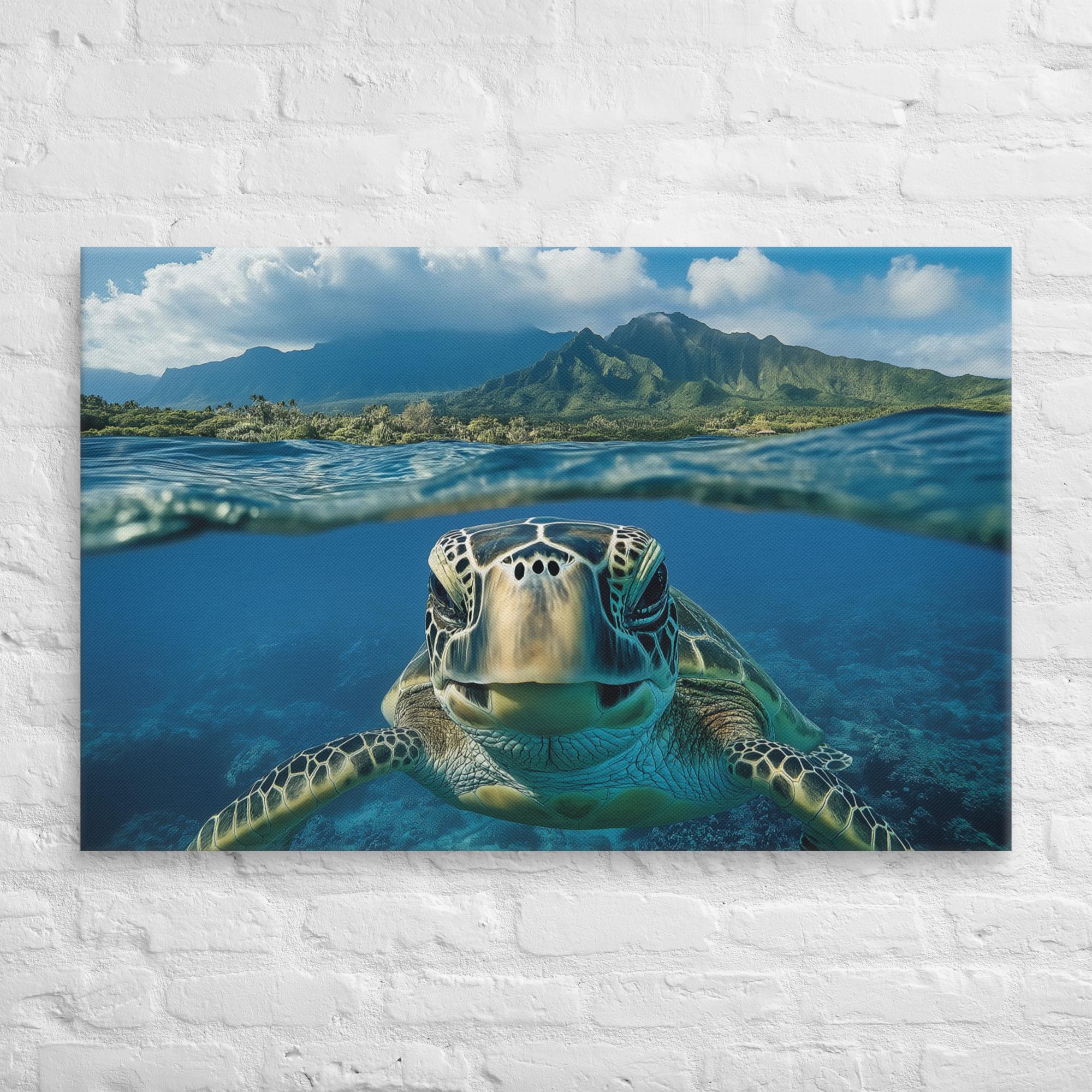 Aloha Serenity Sea Turtle Canvas 26