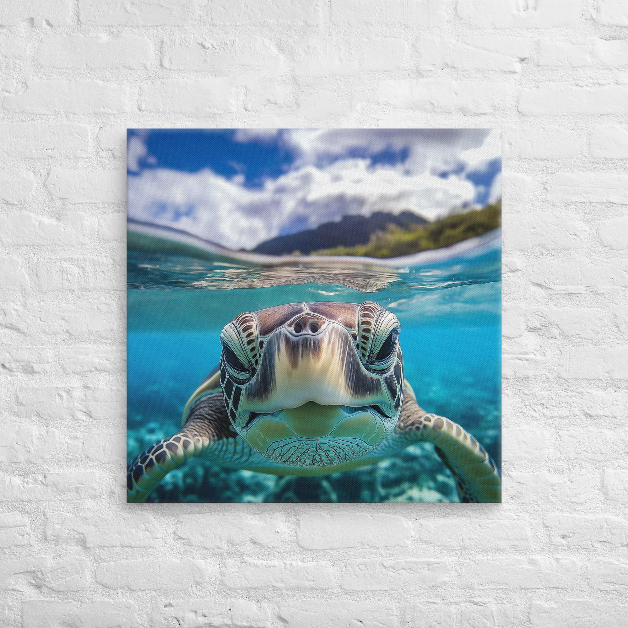 Island Encounter Sea Turtle Canvas 27