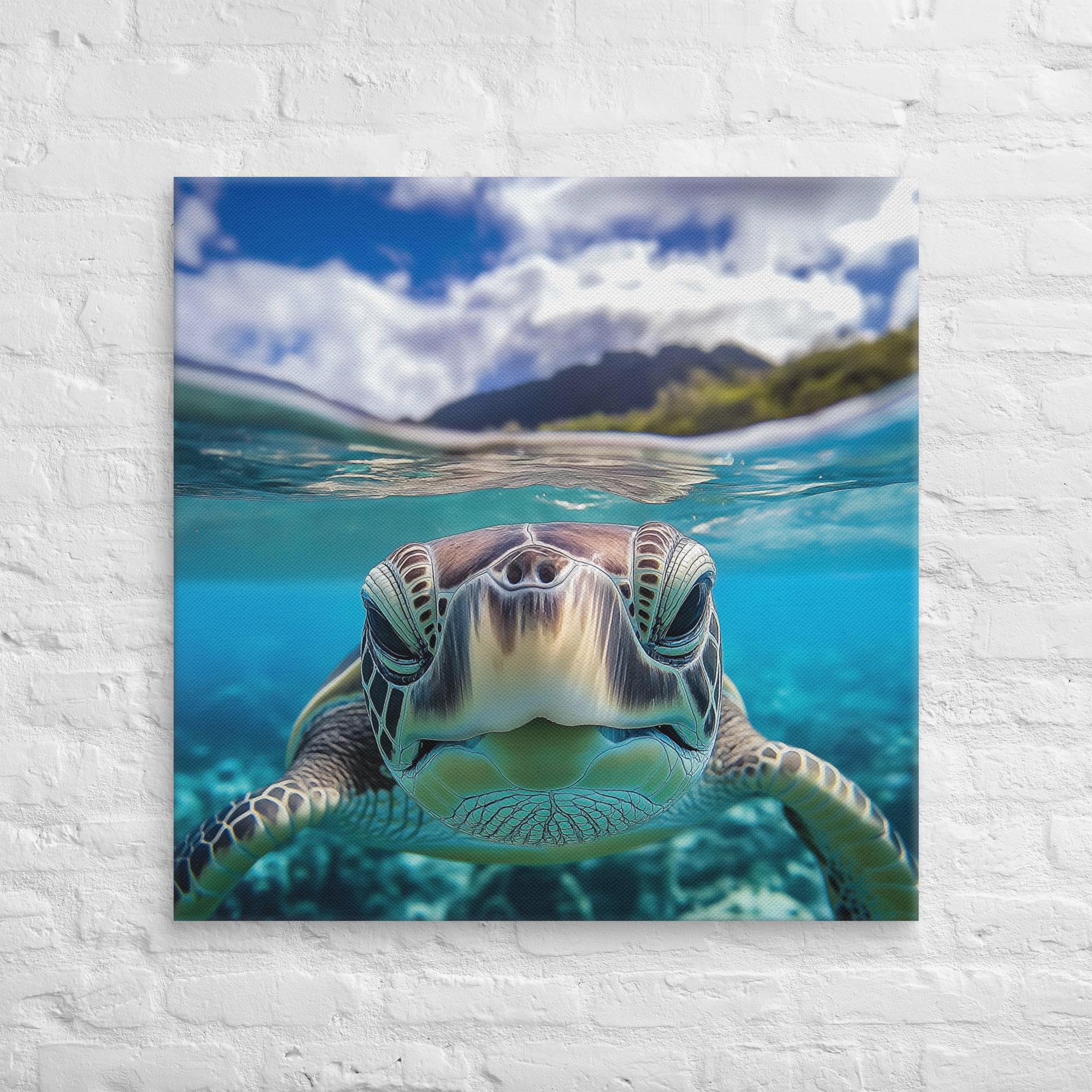 Island Encounter Sea Turtle Canvas 32