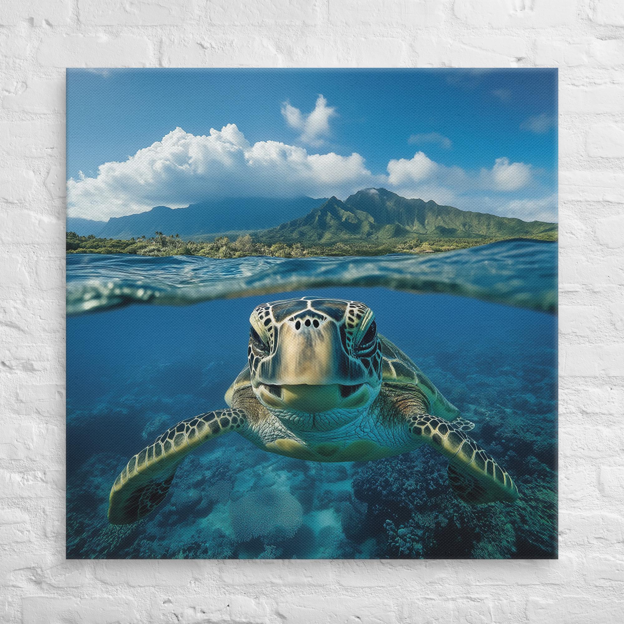 Aloha Serenity Sea Turtle Canvas 34